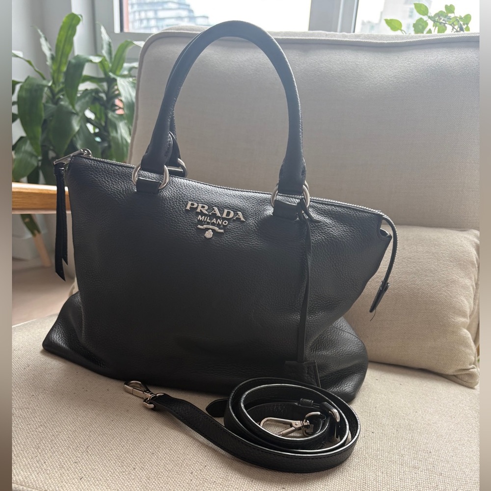 Prada Vitello Daino Leather Top Handle Bag - Picture 3 of 5